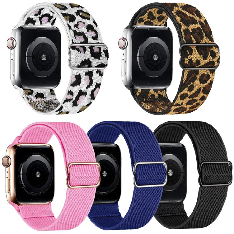 For Apple Watch 38 / 40 / 41 / S11 42mm 5 Pack xDfind Adjustable Slide Buckle Elastic Nylon Watch Band
