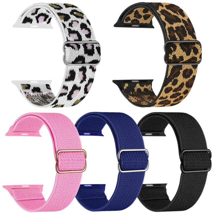 For Apple Watch 38 / 40 / 41 / S11 42mm 5 Pack xDfind Adjustable Slide Buckle Elastic Nylon Watch Band