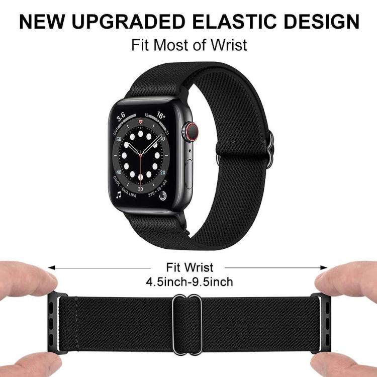 For Apple Watch 38 / 40 / 41 / S11 42mm 5 Pack xDfind Adjustable Slide Buckle Elastic Nylon Watch Band