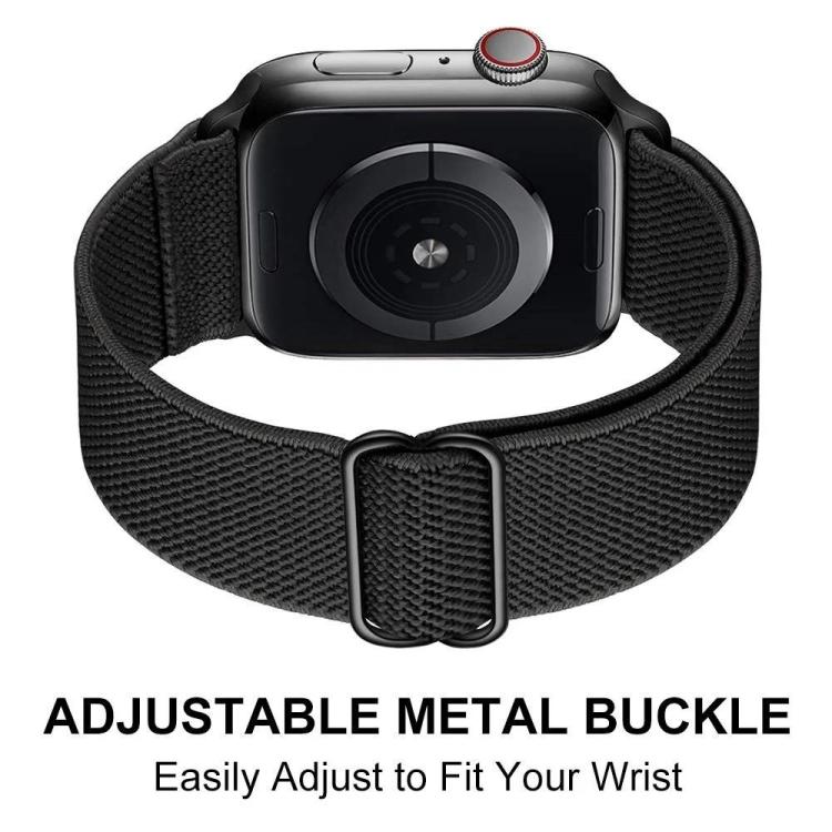 For Apple Watch 42 / 44 / 45 / 46 / 49mm 5 Pack xDfind Adjustable Slide Buckle Elastic Nylon Watch Band