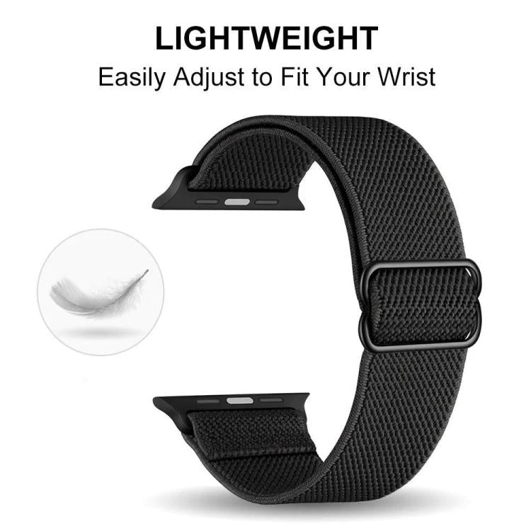 For Apple Watch 42 / 44 / 45 / 46 / 49mm 5 Pack xDfind Adjustable Slide Buckle Elastic Nylon Watch Band