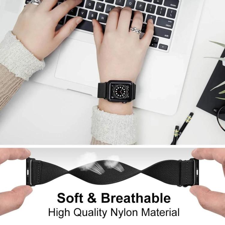 For Apple Watch 38 / 40 / 41 / S11 42mm 5 Pack xDfind Adjustable Slide Buckle Elastic Nylon Watch Band