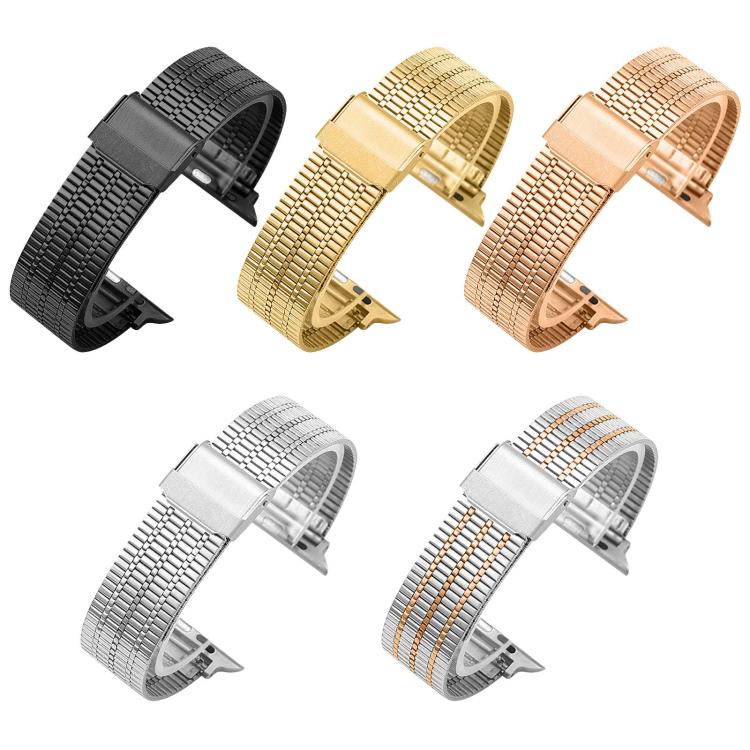 For Apple Watch 42 / 44 / 45 / 46 / 49mm 5 Pack xDfind Seven Beads Buckle Stainless Steel Watch Band