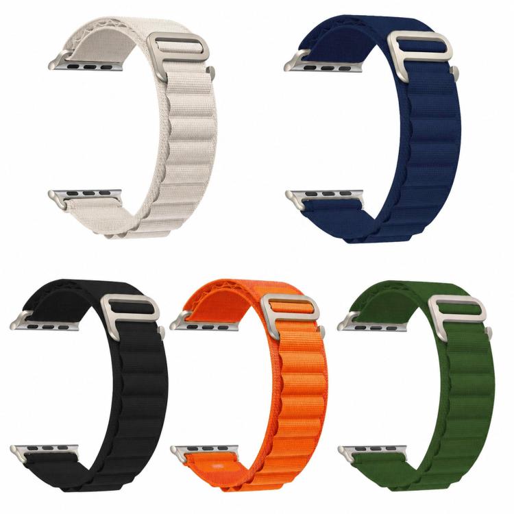 For Apple Watch 42 / 44 / 45 / 46 / 49mm 5 Pack xDfind Aline Nylon Loop Watch Band