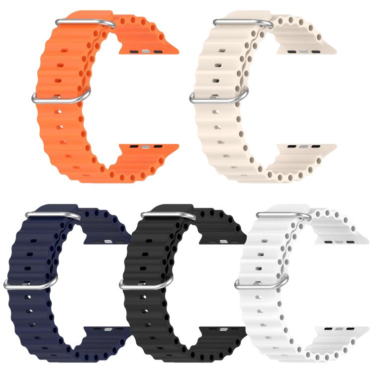 For Apple Watch 38 / 40 / 41 / S11 42mm 5 Pack xDfind Ocean Silicone Watch Band