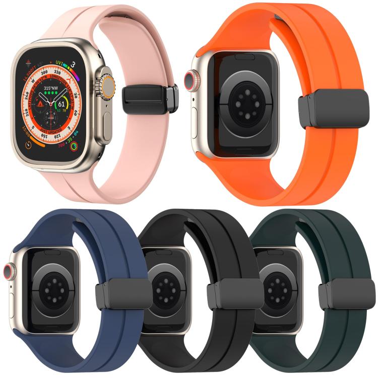 For Apple Watch 38 / 40 / 41 / S11 42mm 5 Pack xDfind Solid Color Magnetic Buckle Silicone Watch Band