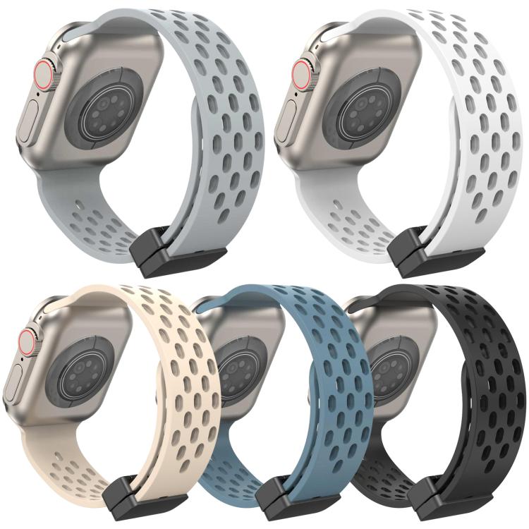For Apple Watch 38 / 40 / 41 / S11 42mm 5 Pack xDfind Magnetic Clasp Silicone Watch Band