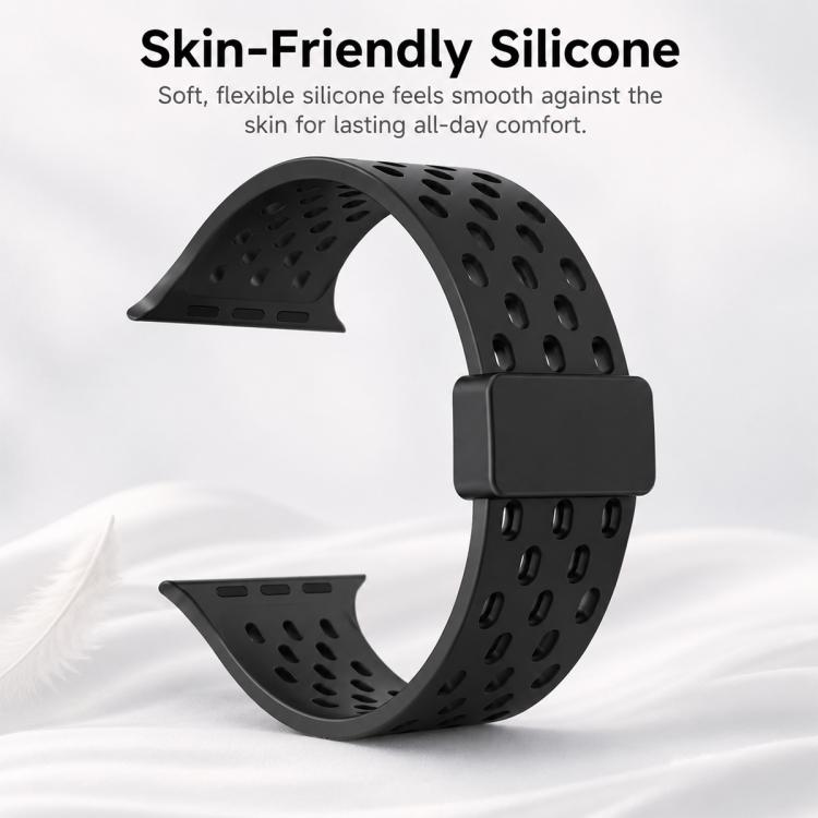For Apple Watch 42 / 44 / 45 / 46 / 49mm 5 Pack xDfind Magnetic Clasp Silicone Watch Band