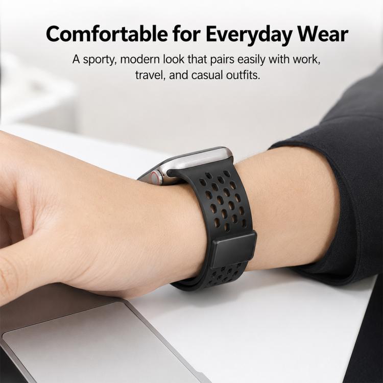 For Apple Watch 42 / 44 / 45 / 46 / 49mm 5 Pack xDfind Magnetic Clasp Silicone Watch Band