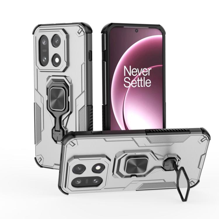 For OnePlus 15 5G WANLONFENG Metal Kickstand Phone Case with Screen Protector