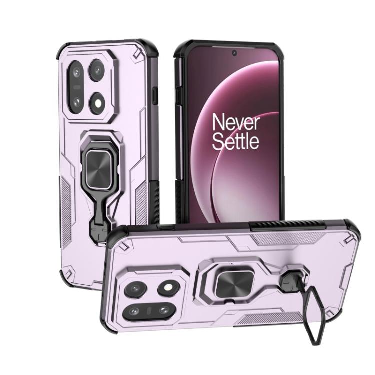 For OnePlus 15 5G WANLONFENG Metal Kickstand Phone Case with Screen Protector