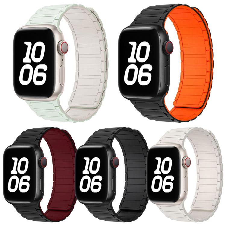 For Apple Watch 42 / 44 / 45 / 46 / 49mm 5 Pack xDfind I-shaped Magnetic Silicone Watch Band