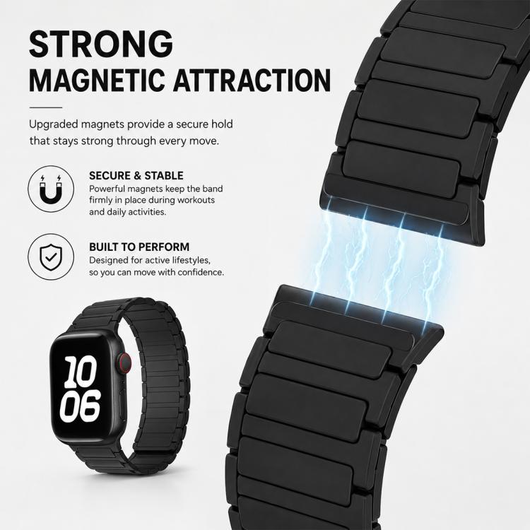 For Apple Watch 38 / 40 / 41 / S11 42mm 5 Pack xDfind I-shaped Magnetic Silicone Watch Band