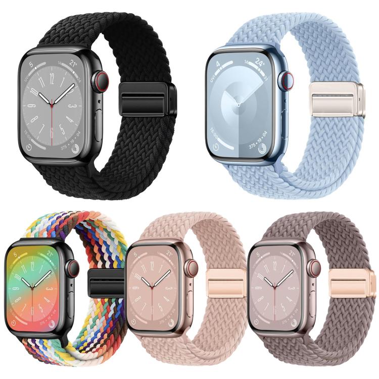 For Apple Watch 38 / 40 / 41 / S11 42mm 5 Pack xDfind Magnetic Buckle Loop Woven Watch Band