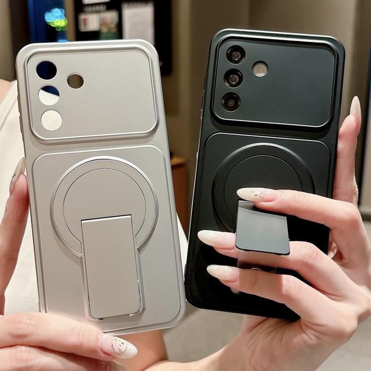For Galaxy A06 4G / 5G Instantly Transforms Into 17 Pro Invisible Holder Magnetic Phone Case