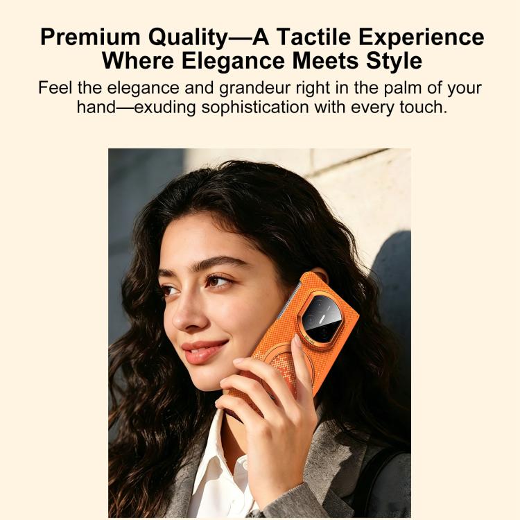 For Huawei Mate X6 SULADA Kevlar Pixel Grid Texture Rotation Magnetic Holder Phone Case