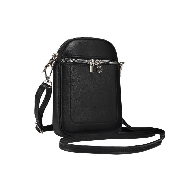 Mini Lambskin Texture Crossbody Phone Bag