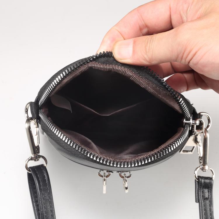 Mini Lambskin Texture Crossbody Phone Bag