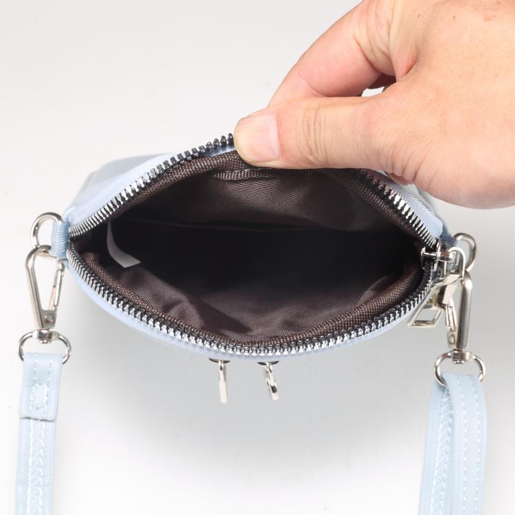 Mini Lambskin Texture Crossbody Phone Bag