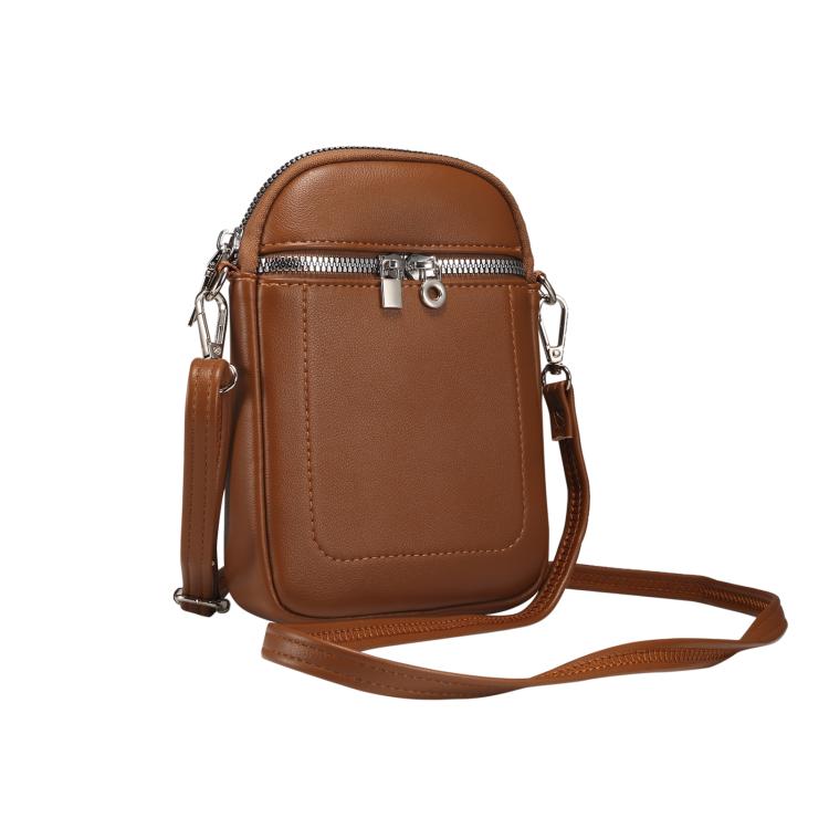 Mini Lambskin Texture Crossbody Phone Bag