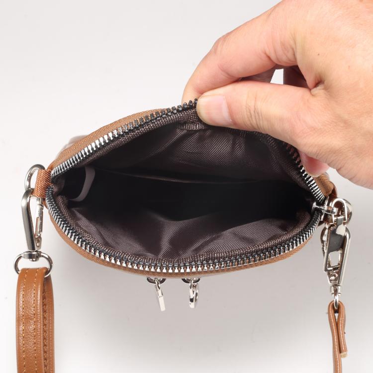 Mini Lambskin Texture Crossbody Phone Bag