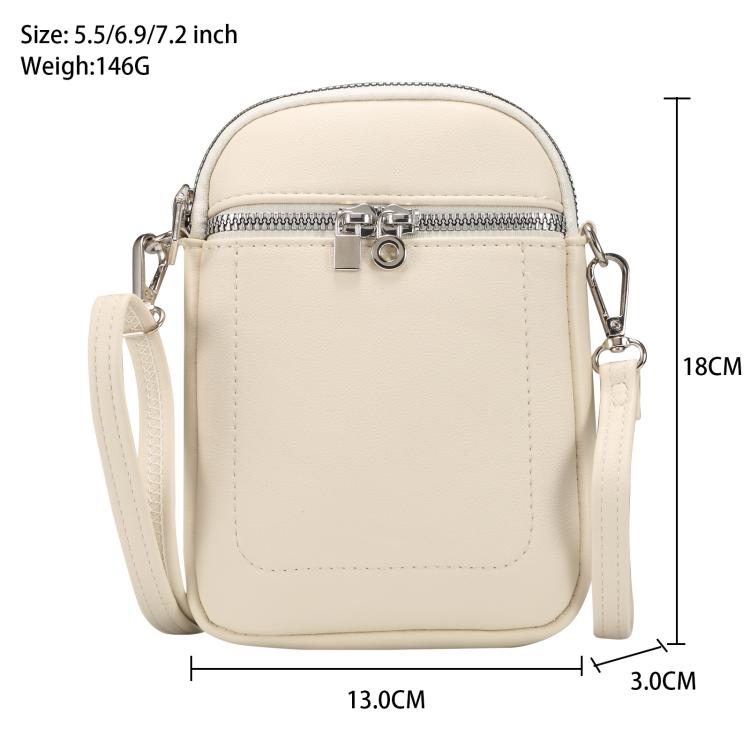 Mini Lambskin Texture Crossbody Phone Bag