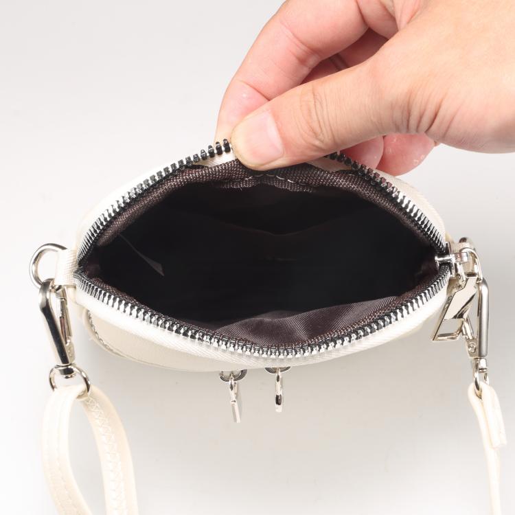 Mini Lambskin Texture Crossbody Phone Bag