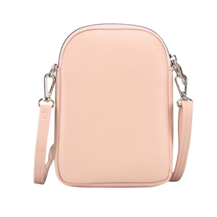 Mini Lambskin Texture Crossbody Phone Bag