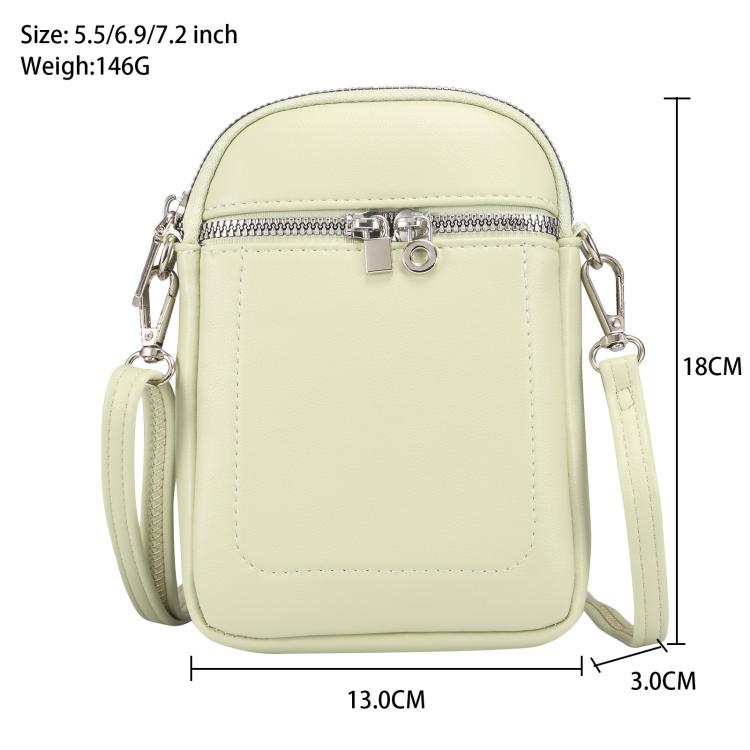 Mini Lambskin Texture Crossbody Phone Bag