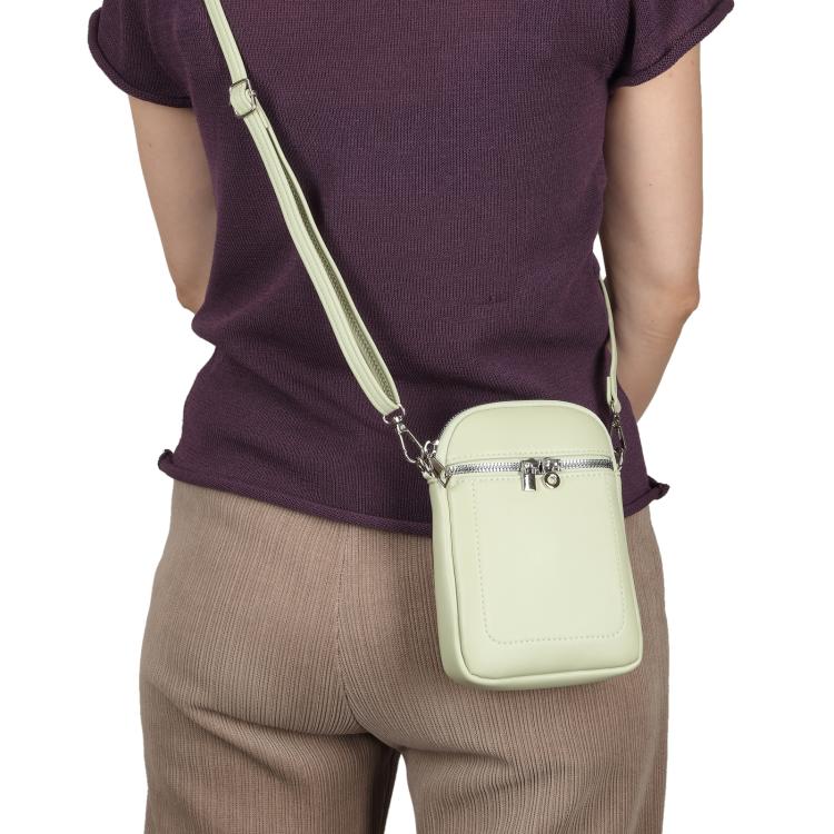 Mini Lambskin Texture Crossbody Phone Bag