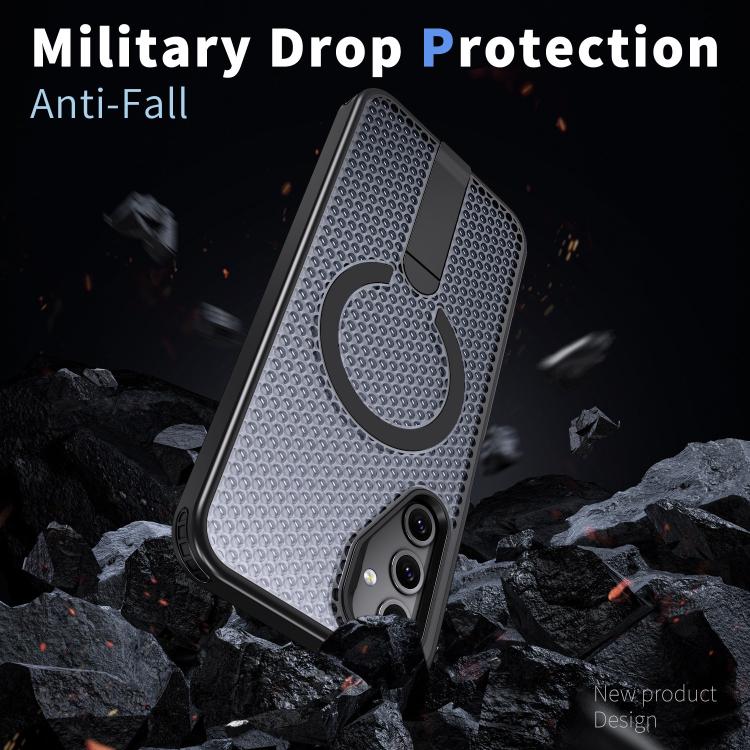 For Galaxy A14 4G / 5G Honeycomb Cooling MagSafe Holder Phone Case