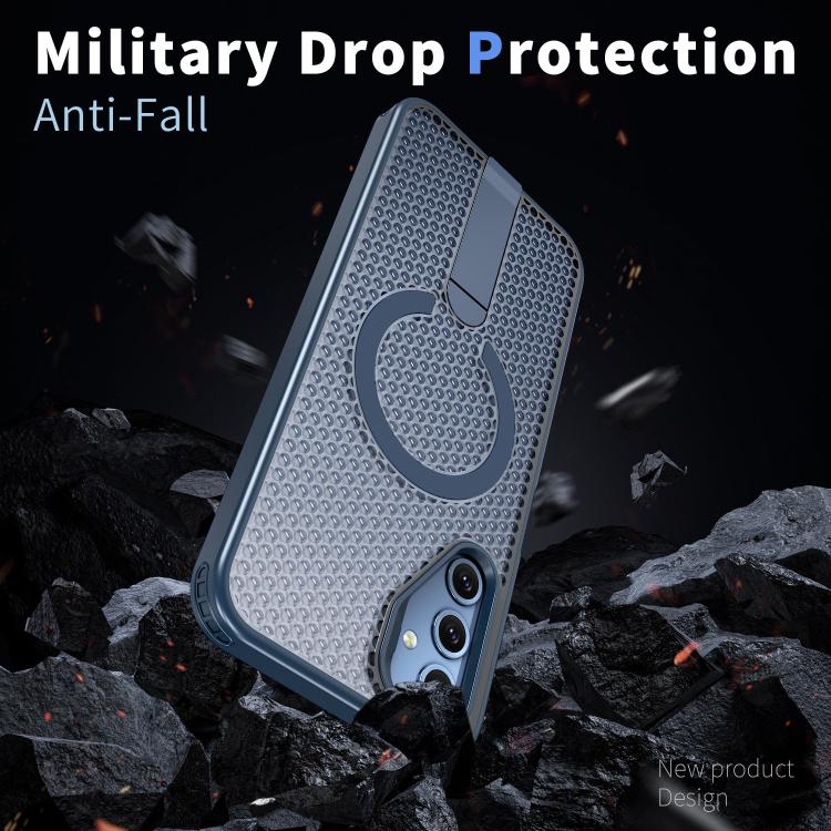 For Galaxy A14 4G / 5G Honeycomb Cooling MagSafe Holder Phone Case