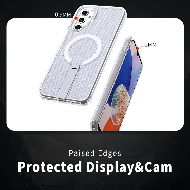 For Galaxy A14 4G / 5G Honeycomb Cooling MagSafe Holder Phone Case