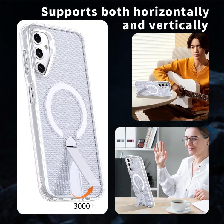 For Galaxy A14 4G / 5G Honeycomb Cooling MagSafe Holder Phone Case