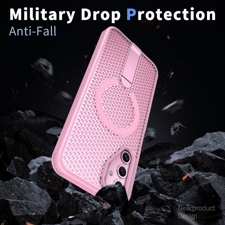 For Galaxy A14 4G / 5G Honeycomb Cooling MagSafe Holder Phone Case