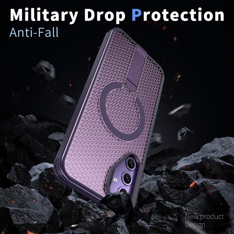 For Galaxy A14 4G / 5G Honeycomb Cooling MagSafe Holder Phone Case