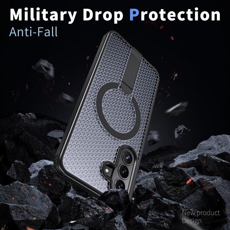 For Galaxy A37 5G Honeycomb Cooling MagSafe Holder Phone Case