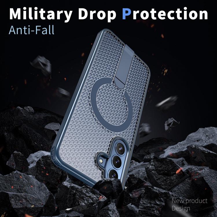 For Galaxy A37 5G Honeycomb Cooling MagSafe Holder Phone Case
