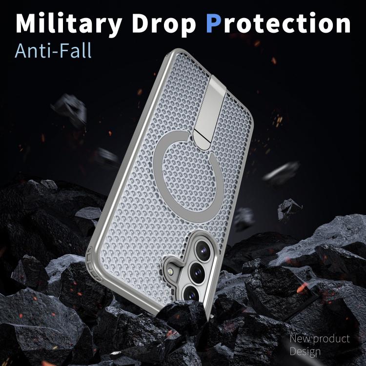 For Galaxy A37 5G Honeycomb Cooling MagSafe Holder Phone Case