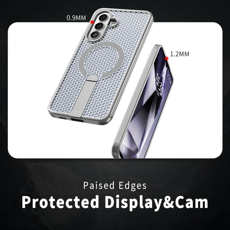 For Galaxy A37 5G Honeycomb Cooling MagSafe Holder Phone Case