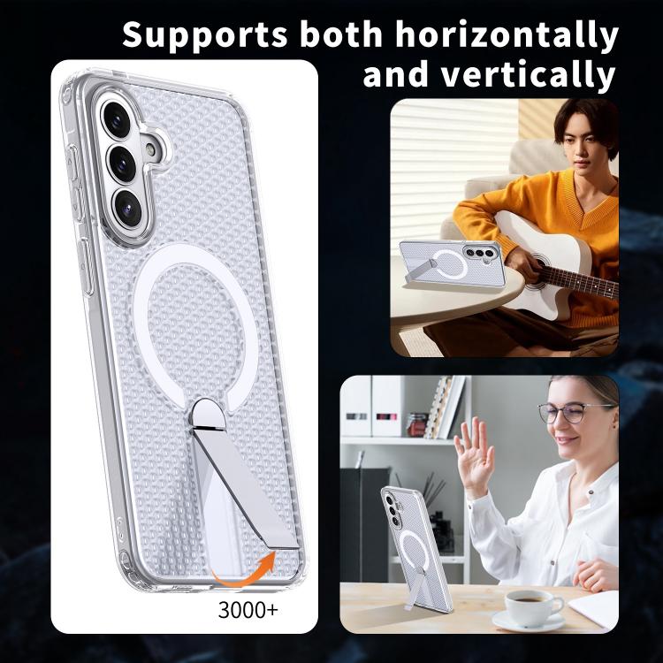 For Galaxy A37 5G Honeycomb Cooling MagSafe Holder Phone Case
