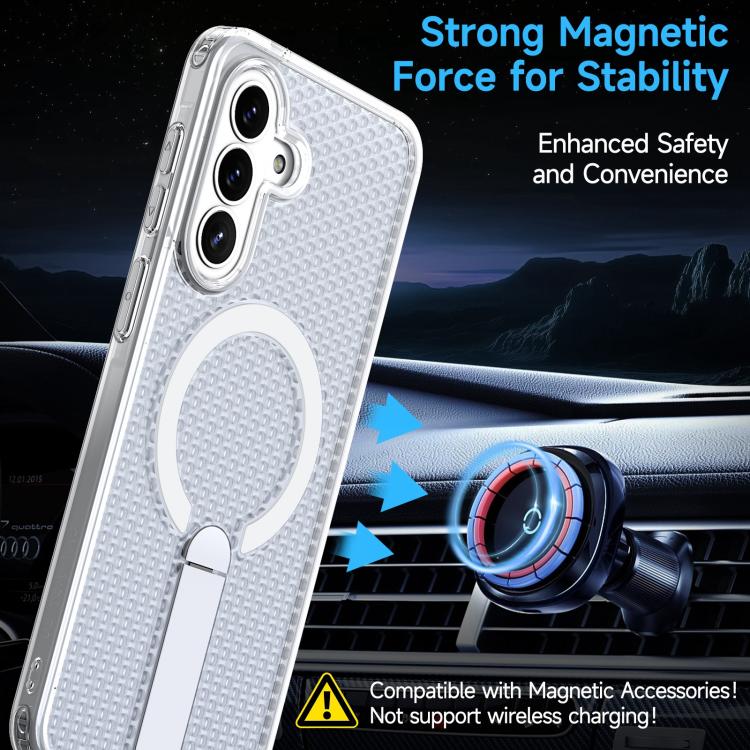 For Galaxy A37 5G Honeycomb Cooling MagSafe Holder Phone Case