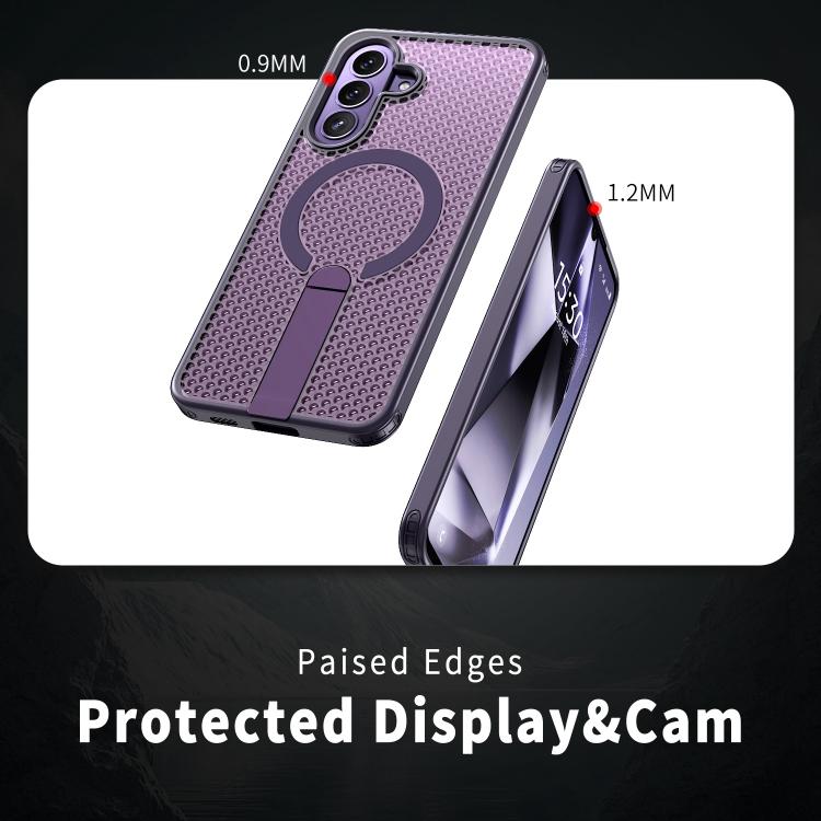 For Galaxy A37 5G Honeycomb Cooling MagSafe Holder Phone Case