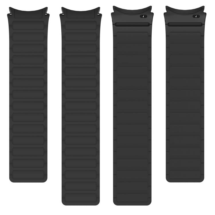 For Galaxy Watch 7 / 6 / 5 / 4 Three Beads Magnetic Silicone Watch Band