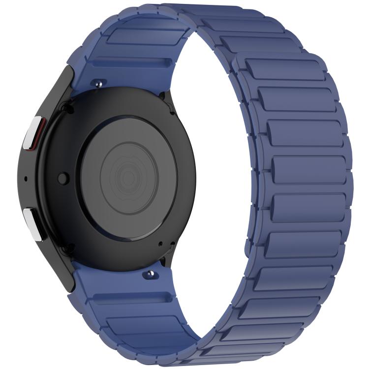 For Galaxy Watch 7 / 6 / 5 / 4 Three Beads Magnetic Silicone Watch Band