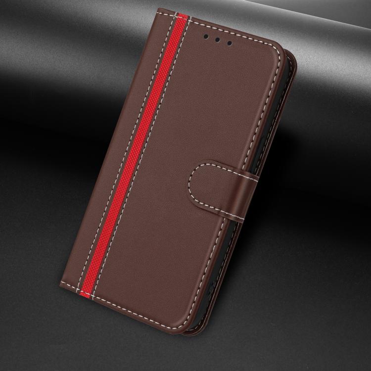 For Sharp Aquos wish3 Color Block Card Slots Vegan Leather Phone Case