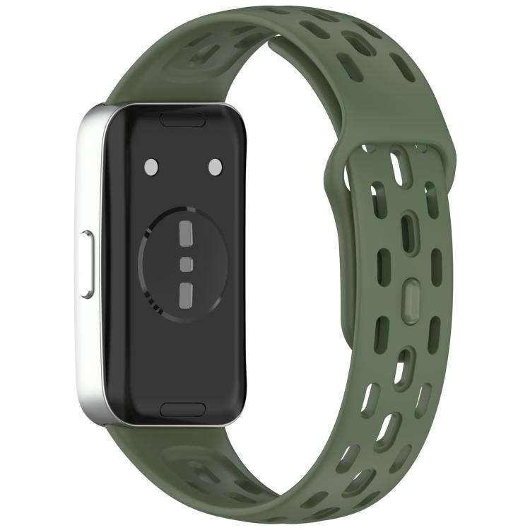 For Huawei Band 10 / 9 / 8 Honeycomb Hole Breathable TPU Watch Band