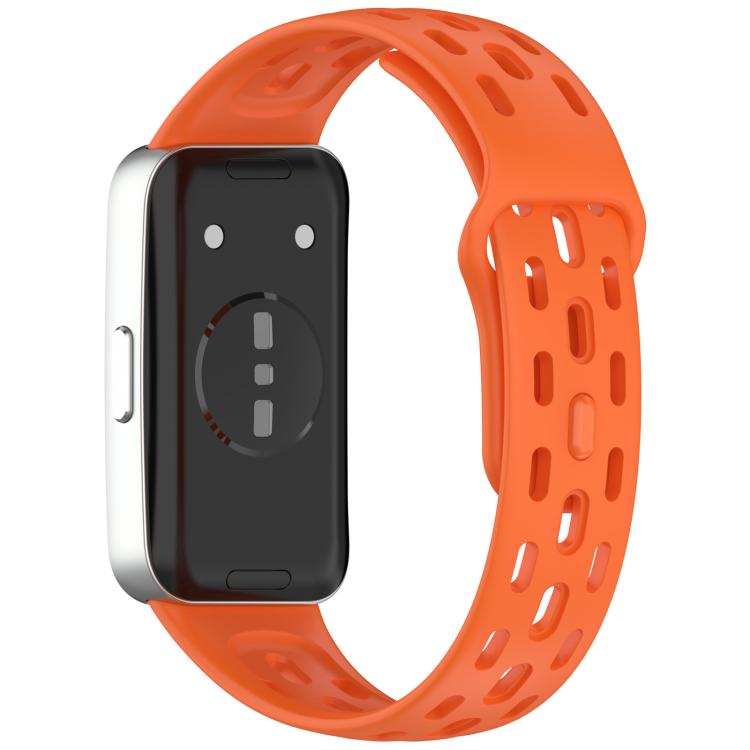 For Huawei Band 10 / 9 / 8 Honeycomb Hole Breathable TPU Watch Band