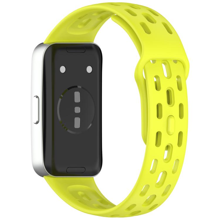 For Huawei Band 10 / 9 / 8 Honeycomb Hole Breathable TPU Watch Band