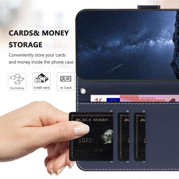 For Doogee Note 59 / 59 Pro Color Block Card Slots Vegan Leather Phone Case